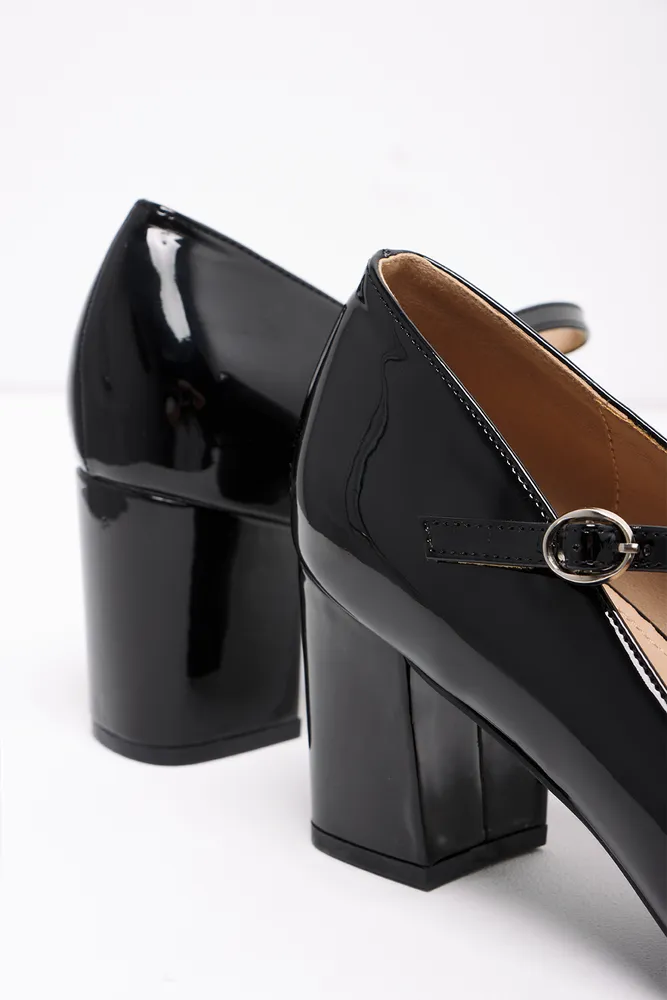 Block Heel Black