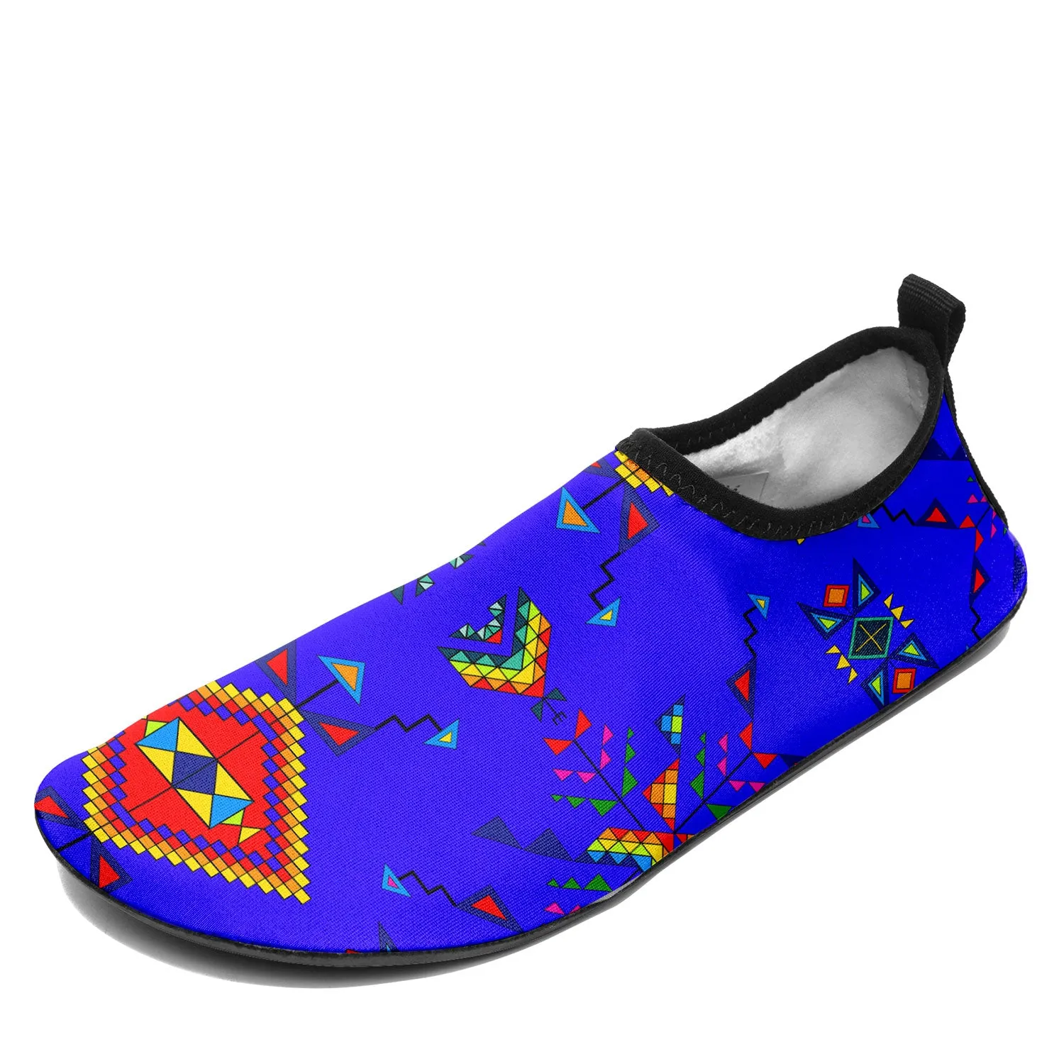 Buffalo Jump Blue Kid's Sockamoccs Slip On Shoes