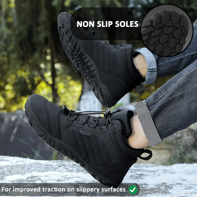 Casual Adventure Healthy Warm Snow Boots Non-slip & Waterproof Winter Barefoot Shoe (Unisex)