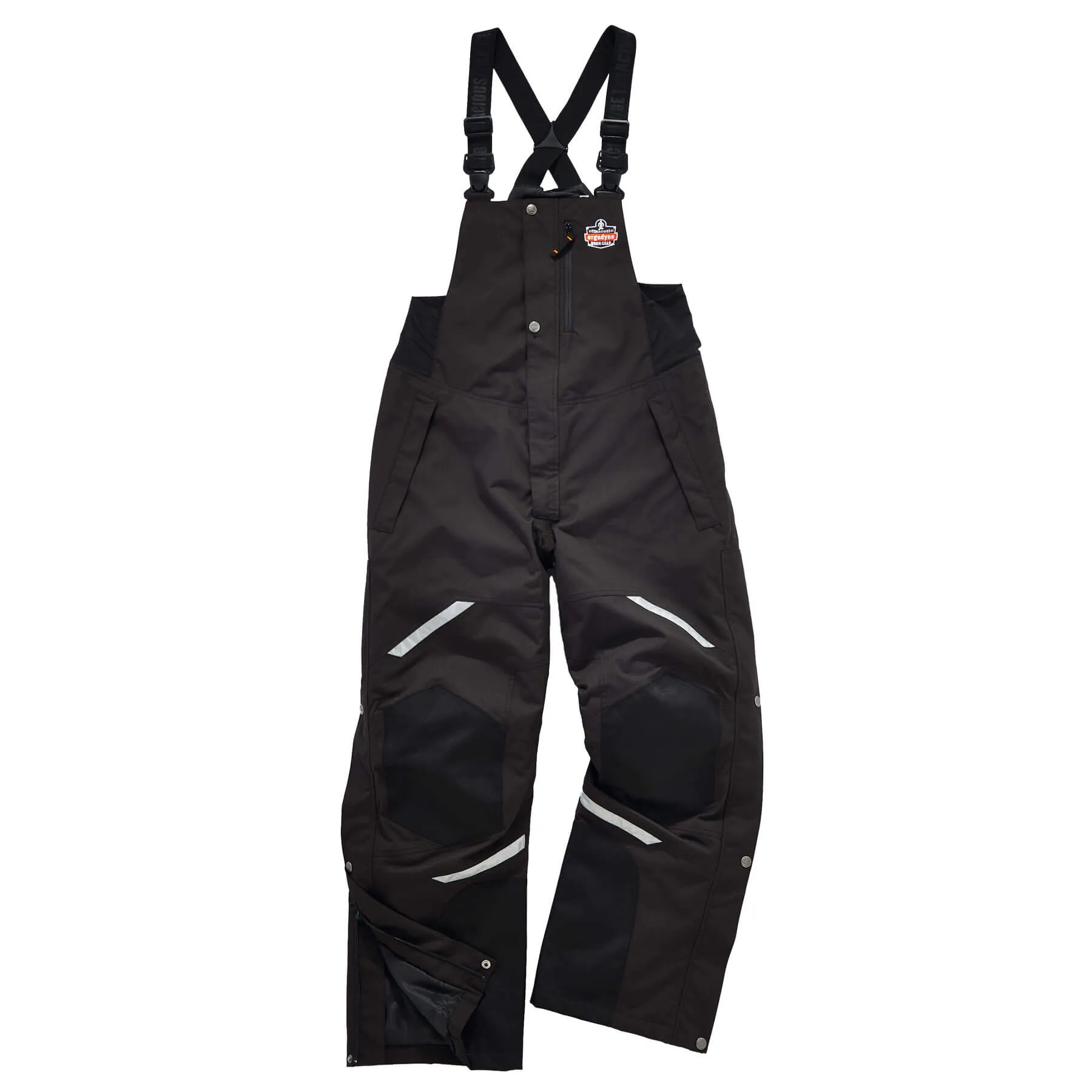 Ergodyne 41215 N-Ferno 6471 Thermal Bibs/Overalls, XL, Black