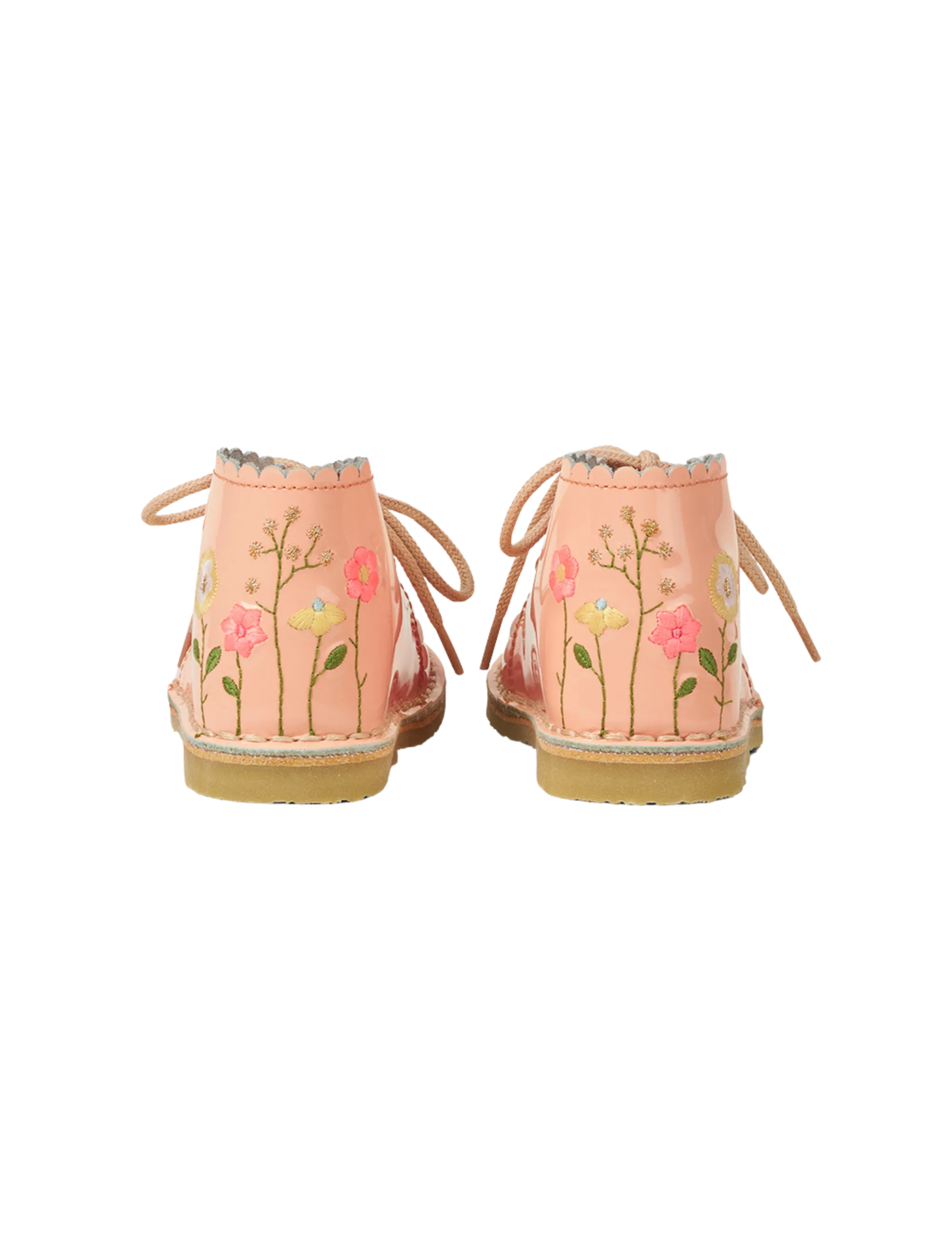 Flower Pop Scallop Boot - Blush