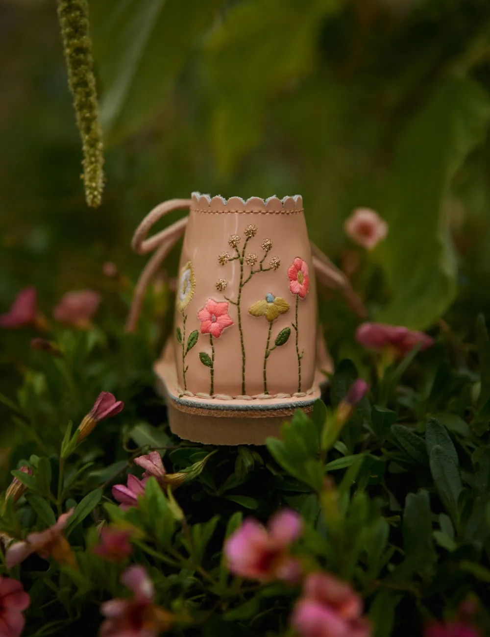 Flower Pop Scallop Boot - Blush