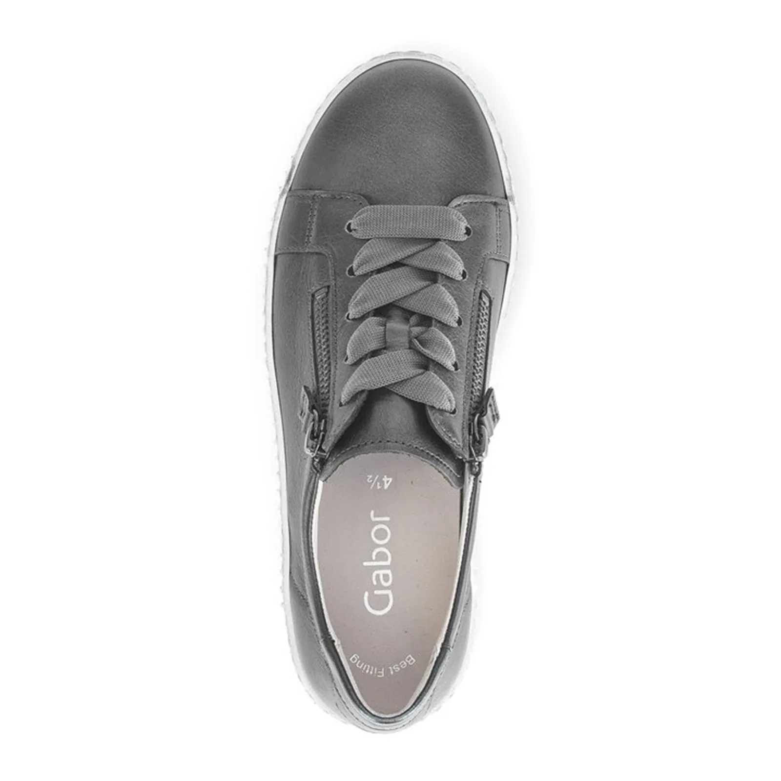 Gabor 53334-69 Double Zip Sneaker (Women) - Anthracite