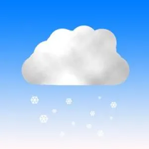 Light snow weather symbol