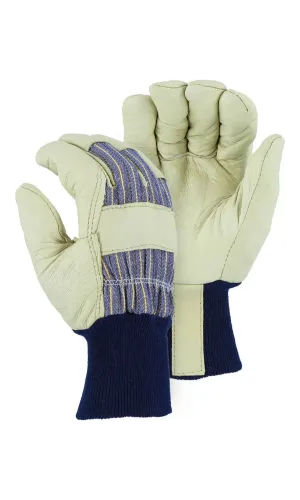 Majestic Gloves 1521 Winter Lined Pigskin Knit Wrist (Dozen)