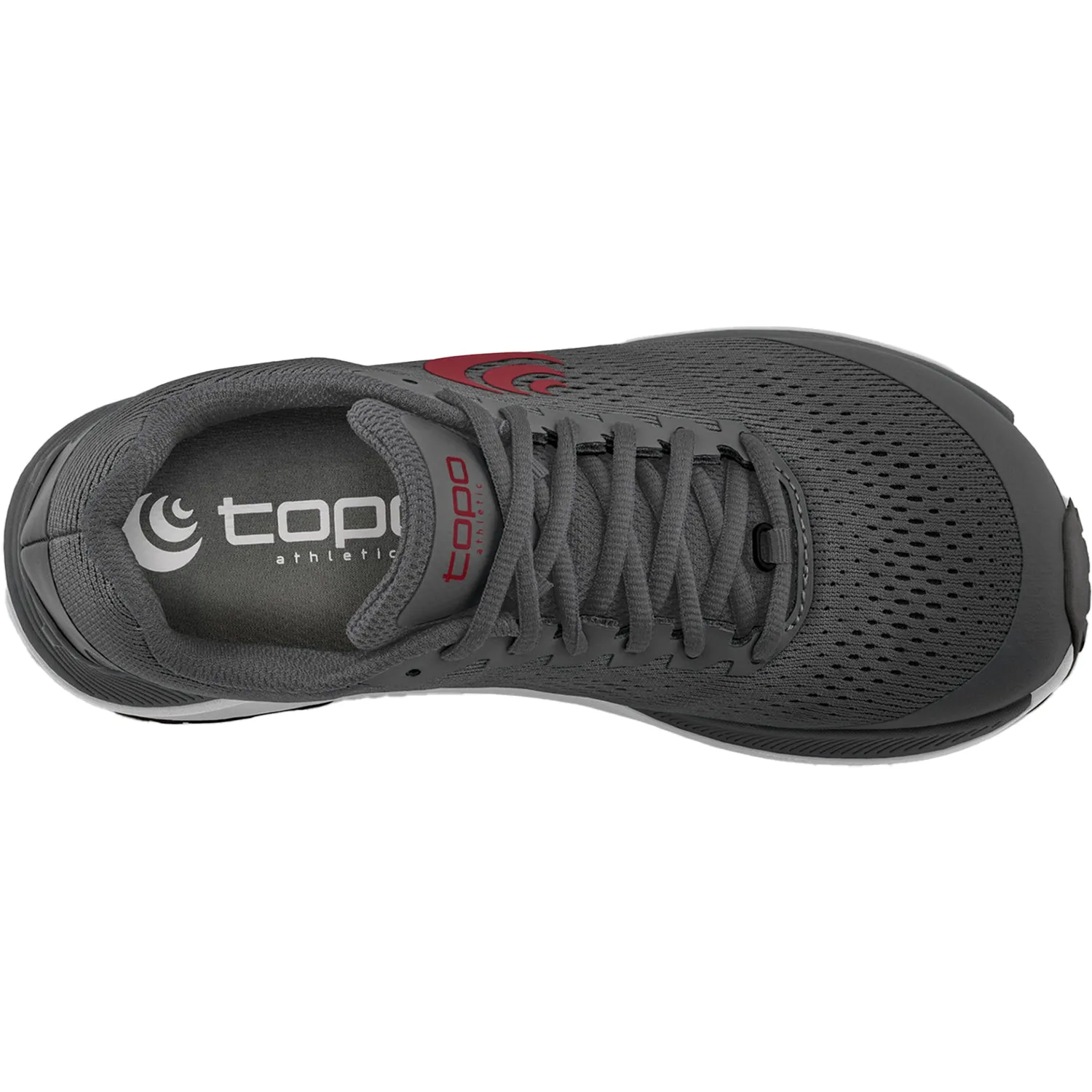 Men's Topo Ultraventure 3 Grey/Red Mesh