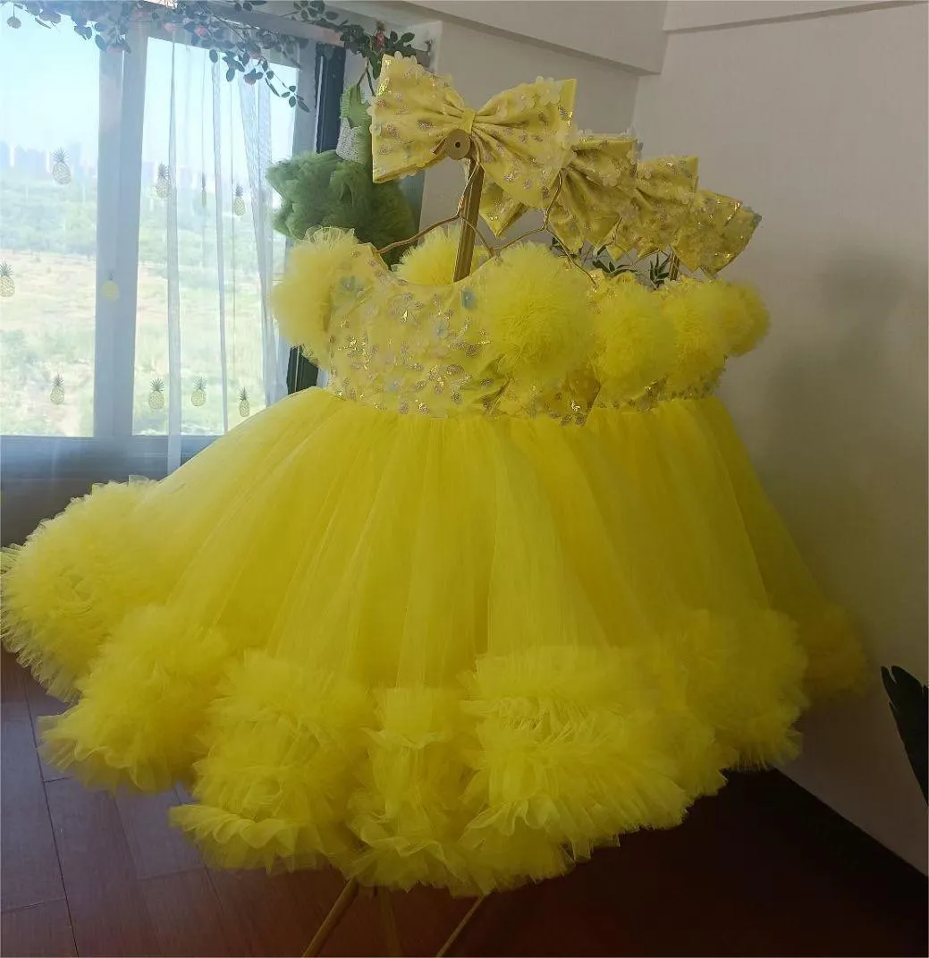 multicolour sleeve baby birthday party princess dress for wedding dress for girls