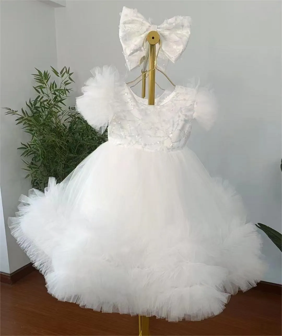 multicolour sleeve baby birthday party princess dress for wedding dress for girls