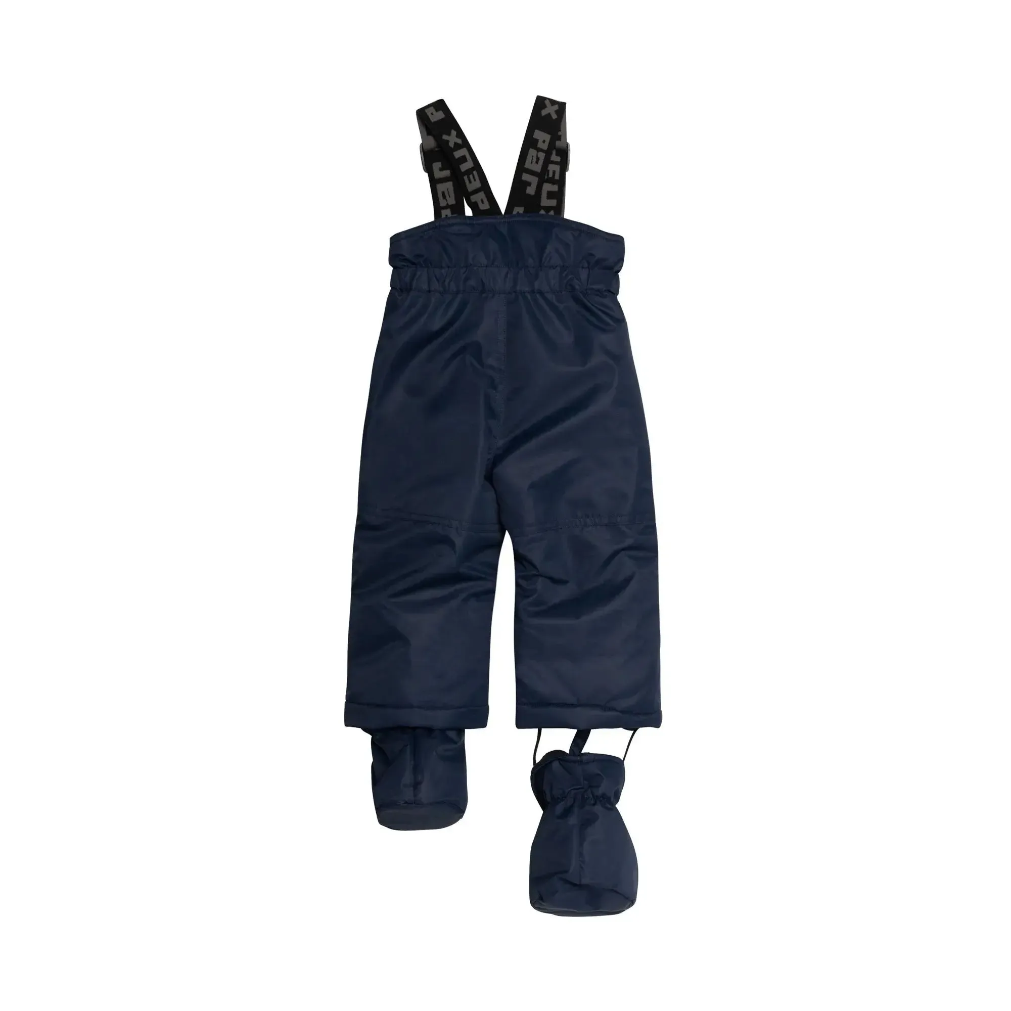 Printed Grizzlys Two Piece Boys Snowsuit Navy Blue And Brown | DEUX PAR DEUX