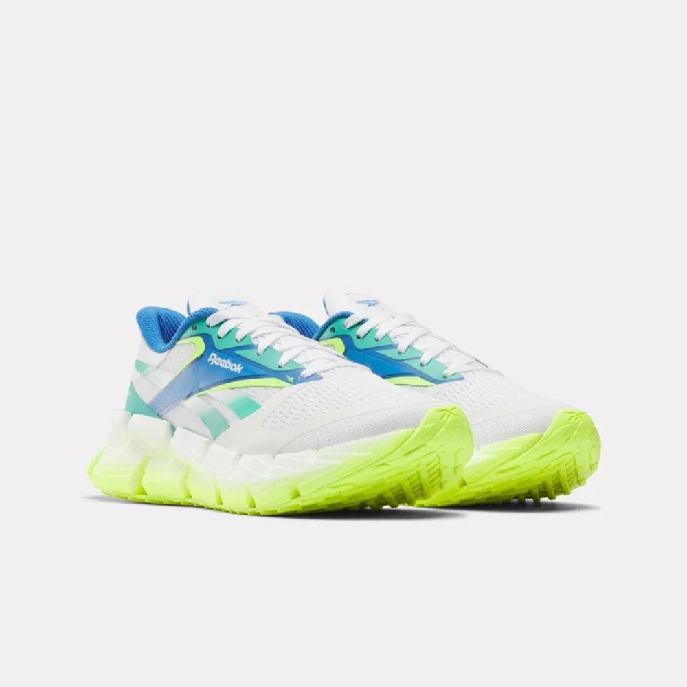 Reebok Footwear Women FloatZig 1 Running Shoes WHITE/UNLEASHED GREEN/DIGITAL