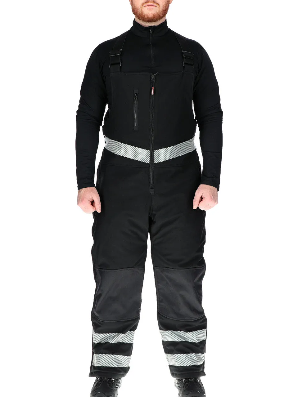 Refrigiwear Insulated Softshell Enhanced Visibility Bib Overalls