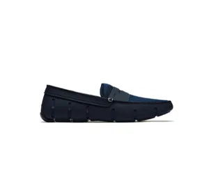 SWIMS Men's Penny Loafer Boat Shoes - Navy