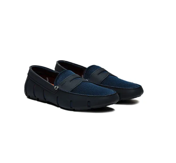 SWIMS Men's Penny Loafer Boat Shoes - Navy