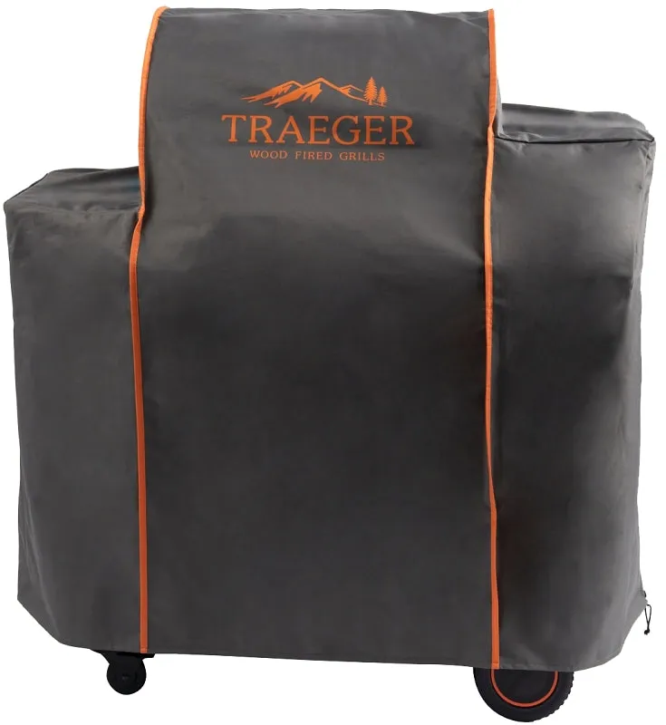 Traeger 1300 BAC360 Grill Cover, 58 in D, 28 in W, 51 in H, Polyester, Gray :EA: QUANTITY: 1