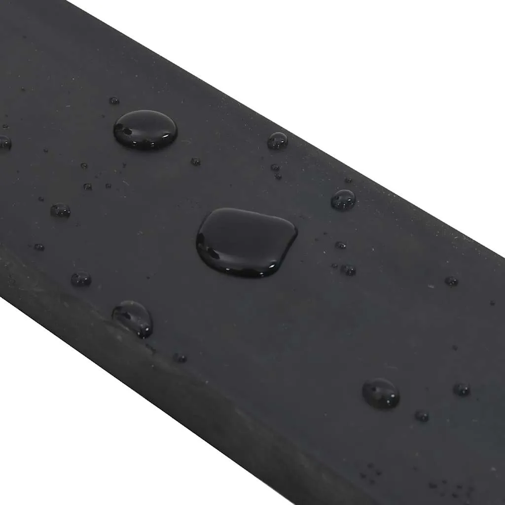 vidaXL Rubber Edge for Snow Plow Black 150x8x2 cm