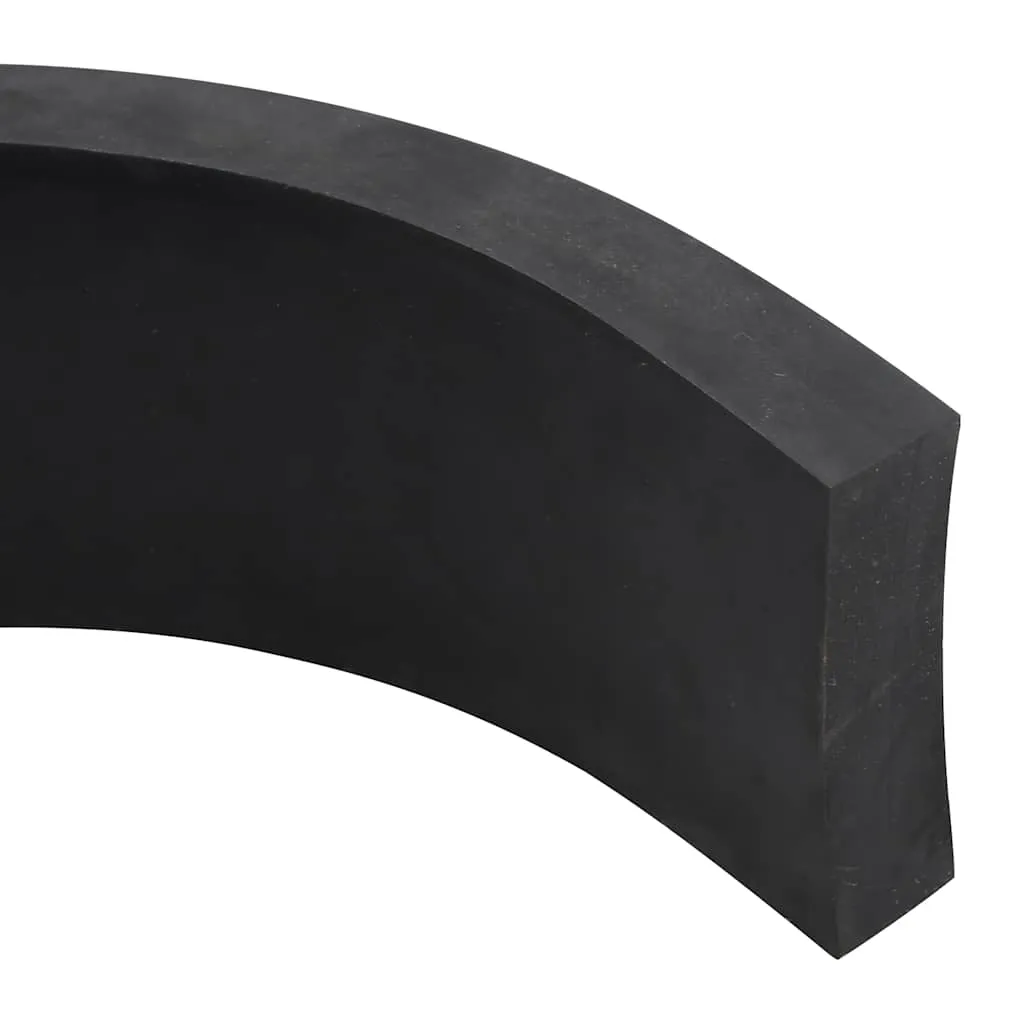 vidaXL Rubber Edge for Snow Plow Black 150x8x2 cm