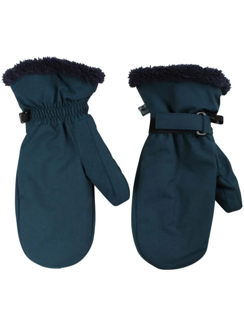 Women's Waterproof Winter Mittens: Dusty Blue